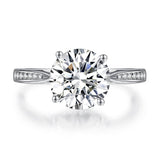 3.00ct Moissanite Diamond Engagement Ring, 925 Sterling Silver