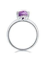 3.20ct Cushion Cut Amethyst Engagement Ring, Available in 14kt or 18kt White, Yellow or Rose Gold