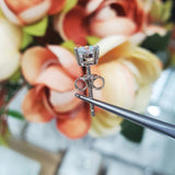 0.50ct (1 piece), Round Cut Moissanite Stud Earring, 925 Silver