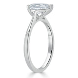 1.00ct Pear Cut Moissanite Engagement Ring, Classic Style, Available in White Gold, Platinum, Rose Gold or Yellow Gold