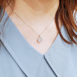 1.00ct Moissanite Dancing Stone Necklace, 925 Sterling Silver