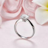 1.50ct Moissanite Diamond Solitaire Engagement Ring, 925 Sterling Silver