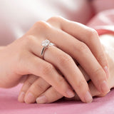 1.50ct Moissanite Diamond Solitaire Engagement Ring, 925 Sterling Silver