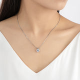 1.25ct Heart Cut Classic Diamond Pendant, 925 Silver, Choose Your Metal Colour