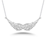 Angel Wing Pendant, Solid Silver 925