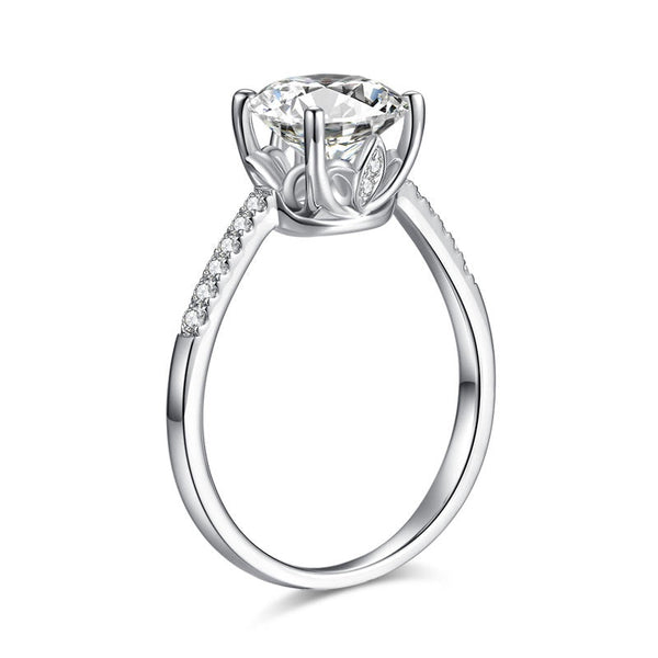 2.00ct Moissanite Diamond Engagement Ring, 925 Sterling Silver