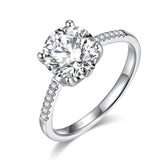 2.00ct Moissanite Diamond Engagement Ring, 925 Sterling Silver