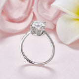2.00ct Moissanite Diamond Engagement Ring, 925 Sterling Silver