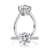 2.00ct Moissanite Diamond Engagement Ring, 925 Sterling Silver