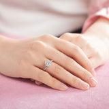 2.00ct Moissanite Diamond Engagement Ring, 925 Sterling Silver