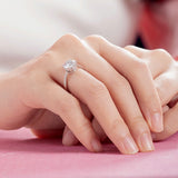 2.00ct Moissanite Diamond Engagement Ring, 925 Sterling Silver