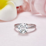 3.00ct Moissanite Diamond Engagement Ring, 925 Sterling Silver