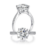 3.00ct Moissanite Diamond Engagement Ring, 925 Sterling Silver
