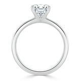 Lab-Diamond, Round Cut Engagement Ring, Classic Style, Choose Your Stone Size and Metal