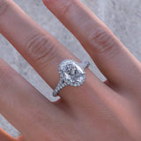 2.50ct Oval Cut Moissanite, Classic Engagement Ring, Available in White Gold or Platinum