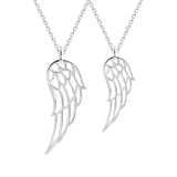 Angel Wing Pendant, Solid Silver 925