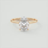 Oval Cut Classic Moissanite Engagement Ring
