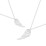 Angel Wing Pendant, Solid Silver 925