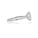 Oval Cut Art Nouveau Diamond Engagement Ring