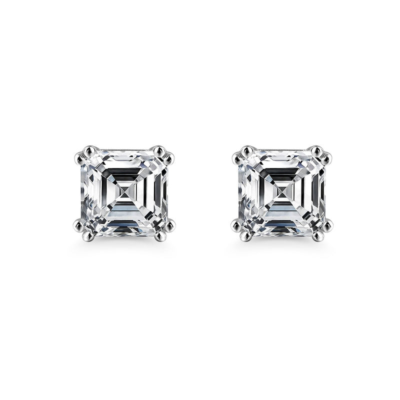 3.00ct Total, Moissanite Pendant & Earring Set, 925 Sterling Silver