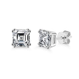 3.00ct Total, Moissanite Pendant & Earring Set, 925 Sterling Silver