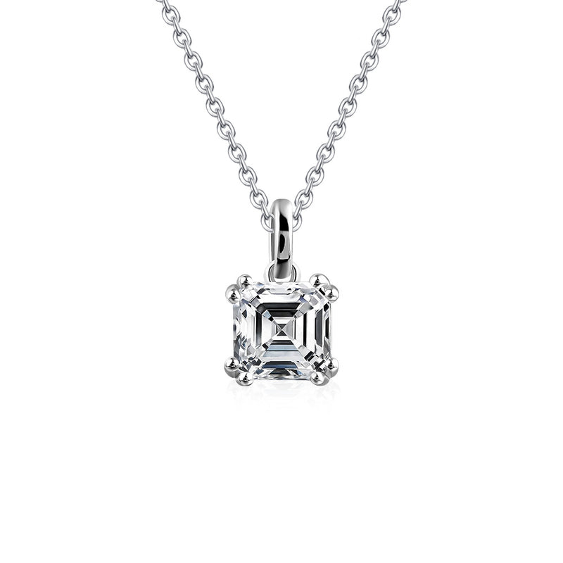 3.00ct Total, Moissanite Pendant & Earring Set, 925 Sterling Silver