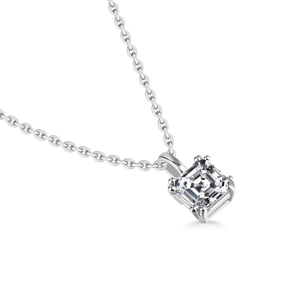 3.00ct Total, Moissanite Pendant & Earring Set, 925 Sterling Silver