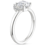 1.25ct Vintage Oval Cut Moissanite Halo Engagement Ring,  Available in White Gold, Platinum, Rose Gold or Yellow Gold