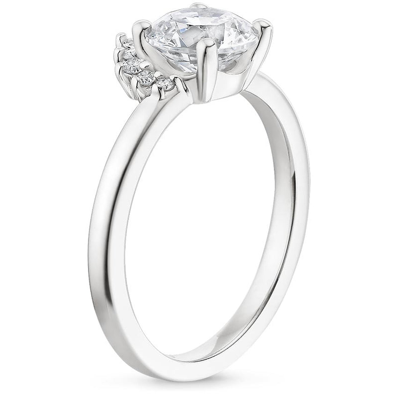 1.25ct Vintage Oval Cut Moissanite Halo Engagement Ring,  Available in White Gold, Platinum, Rose Gold or Yellow Gold