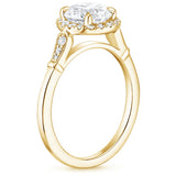 Lab-Diamond Vintage Oval Cut Engagement Ring, Available in Different Stone Sizes and Metals