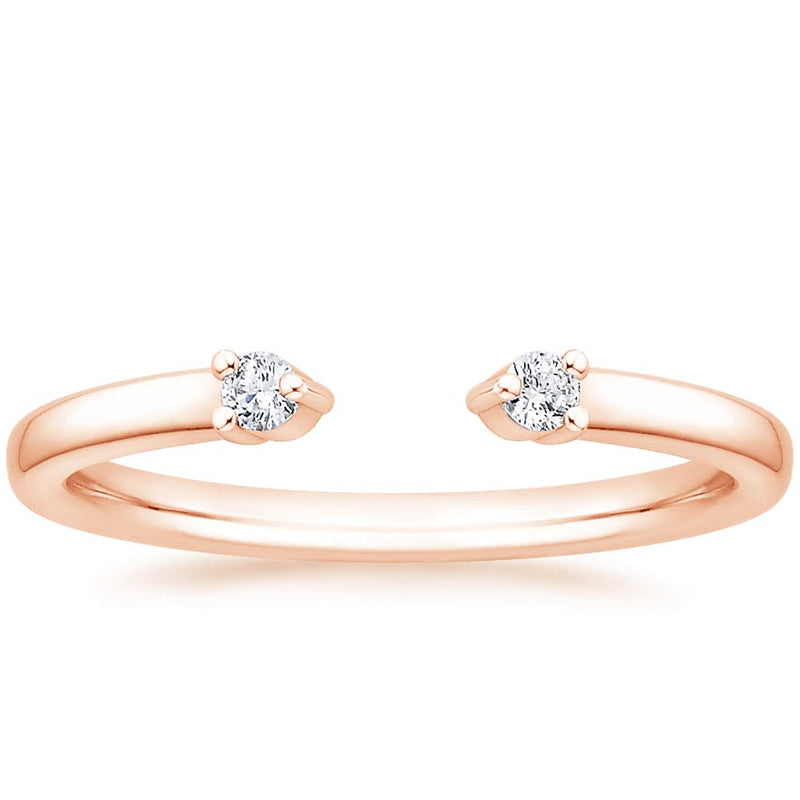 0.10ct Moissanite Wedding Band, Delicate Half Eternity Ring, Available in White Gold, Yellow Gold, Rose Gold  or Platinum