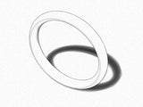 Court Shaped Wedding Band, Polished Finish,  Choose Your Metal & Width