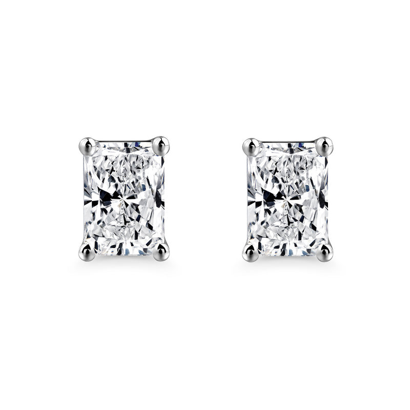 3.00ct Total, Moissanite Pendant & Earring Set, 925 Sterling Silver