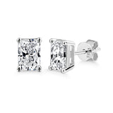 3.00ct Total, Moissanite Pendant & Earring Set, 925 Sterling Silver