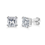 3.00ct Total, Moissanite Pendant & Earring Set, 925 Sterling Silver