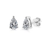 3.00ct Total, Moissanite Pendant & Earring Set, 925 Sterling Silver