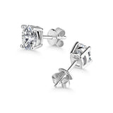 1.00ct each, Oval Cut Moissanite Stud Earrings, 925 Sterling Silver