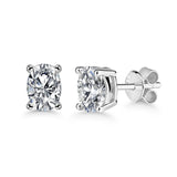 3.00ct Total, Moissanite Pendant & Earring Set, 925 Sterling Silver
