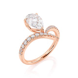 1.75ct Pear Cut Moissanite Engagement Ring, Vintage Boho Design, Available in Rose Gold, White Gold or Yellow Gold