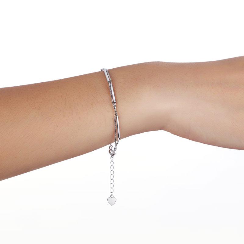 925 Sterling Silver Bracelet, Perfect Gift for Wedding or Birthday
