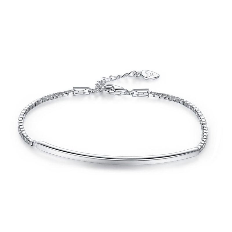 Solid 925 Sterling Silver Bracelet, Perfect Gift for Wedding or Birthday
