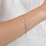 Solid 925 Sterling Silver Bracelet, Perfect Gift for Wedding or Birthday