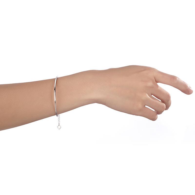Solid 925 Sterling Silver Bracelet, Perfect Gift for Wedding or Birthday