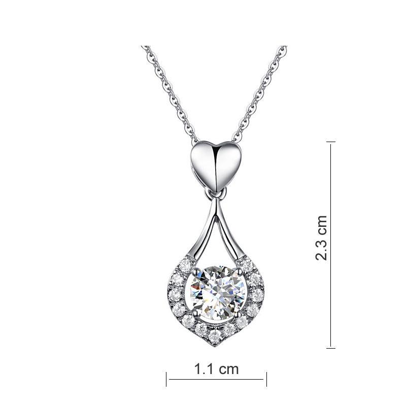 Twinkling heart waterdrop stone new arrivals necklace