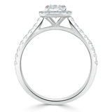 1.45ct Radiant Cut Moissanite Engagement Ring, Classic Style,  Available in White Gold, Platinum, Rose Gold or Yellow Gold