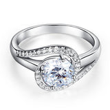 1.25ct Diamond Twist, Round Brilliant Cut Engagement Ring, 925 Sterling Silver