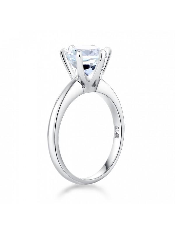 2.00ct White Topaz Enagagement Ring, Vintage Inspired, Available in 14kt or 18Kt White, Yellow or Rose Gold
