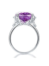 8.30ct Oval Cut Luxury Amethyst Dress Ring, Available in 14kt or 18kt White, Yellow or Rose Gold