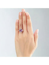 2.65ct Rose Gold, Cushion Cut Amethyst Engagement Ring, Available in 14kt or 18kt Rose, Yellow or White Gold