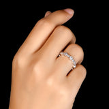 1.50ct Diamond Wedding Band, Full Eternity Ring, 925 Sterling Silver